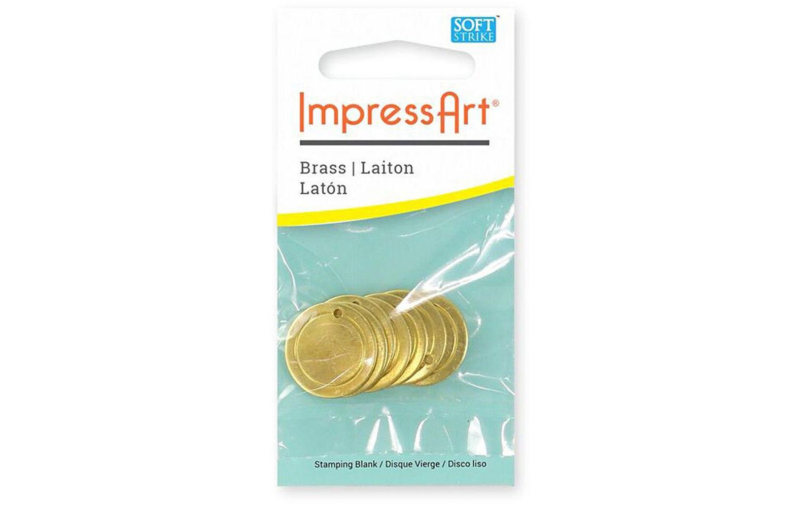 Metall-Anhänger Ø 20 mm 7 StückImpress Art Metallanhänger zum Gravieren