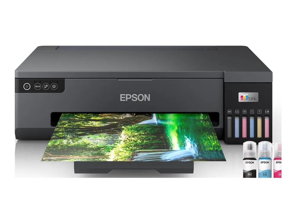 Epson EcoTank ET-18100 - Printer - farve - blækprinter - kan genopfyldes - A3 - 5760 x 1440 dpi - op til 8 spm (mono) / op til 8 spm (farve) - kapacitet: 80 ark - USB, Wi-Fi