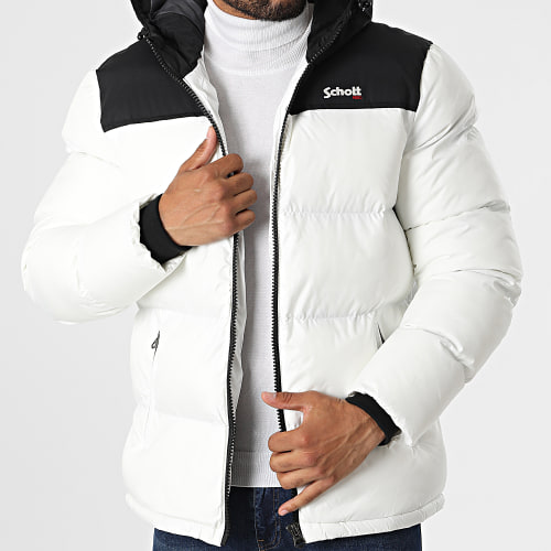 Doudoune Capuche Utah 2 Blanc Noir
