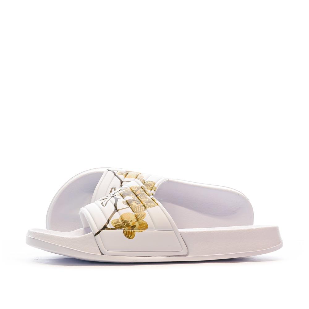 Kappa Claquettes Blanche/Marron Femme Kappa Noles