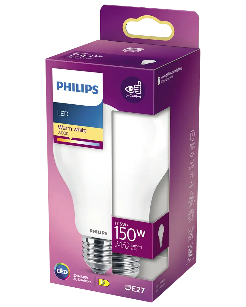 PHILIPS LED-pære 17,5W E27 A67