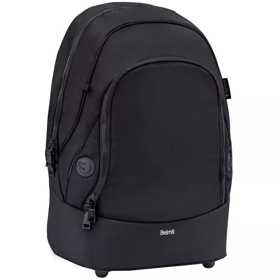 Belmil Schulrucksack 2-IN-1 Schulrucksack & Gürteltasche Black