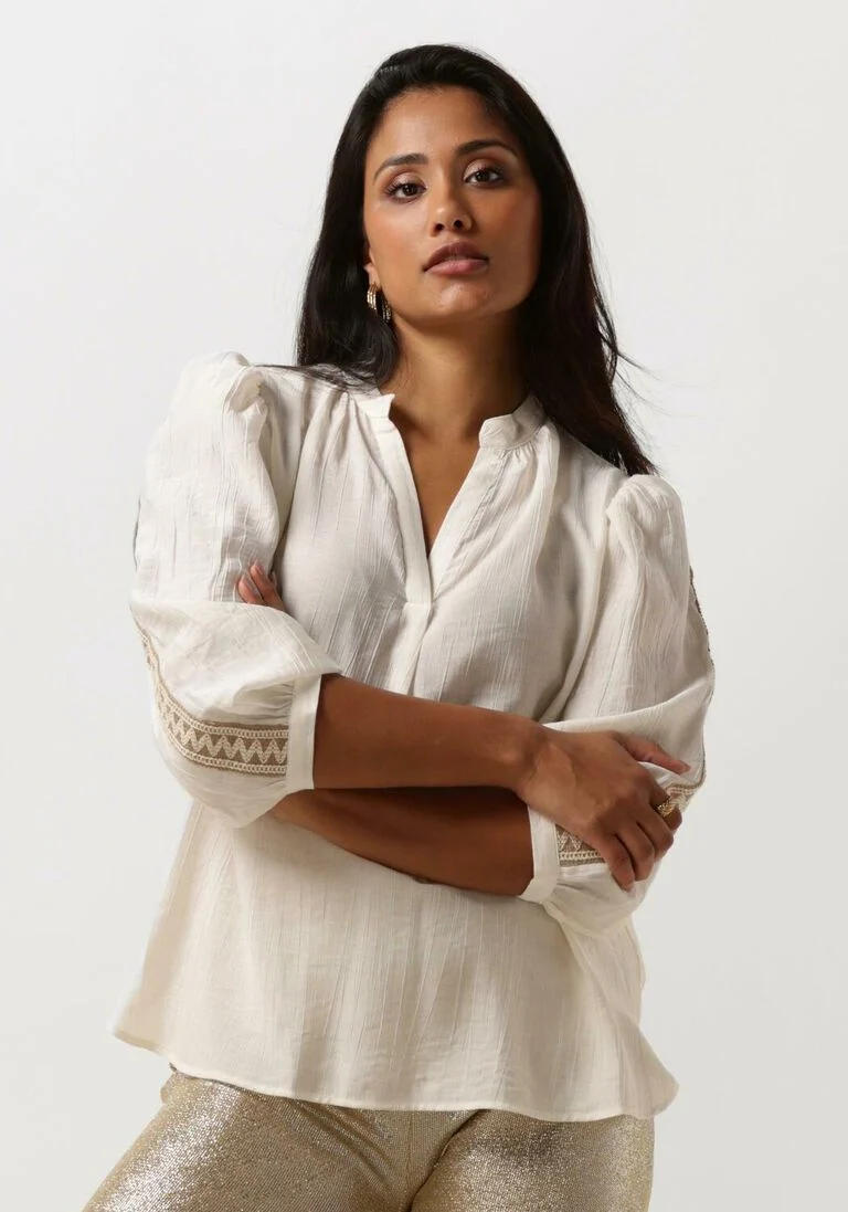 NUKUS gebroken wit nukus blouse lena blouse tape
