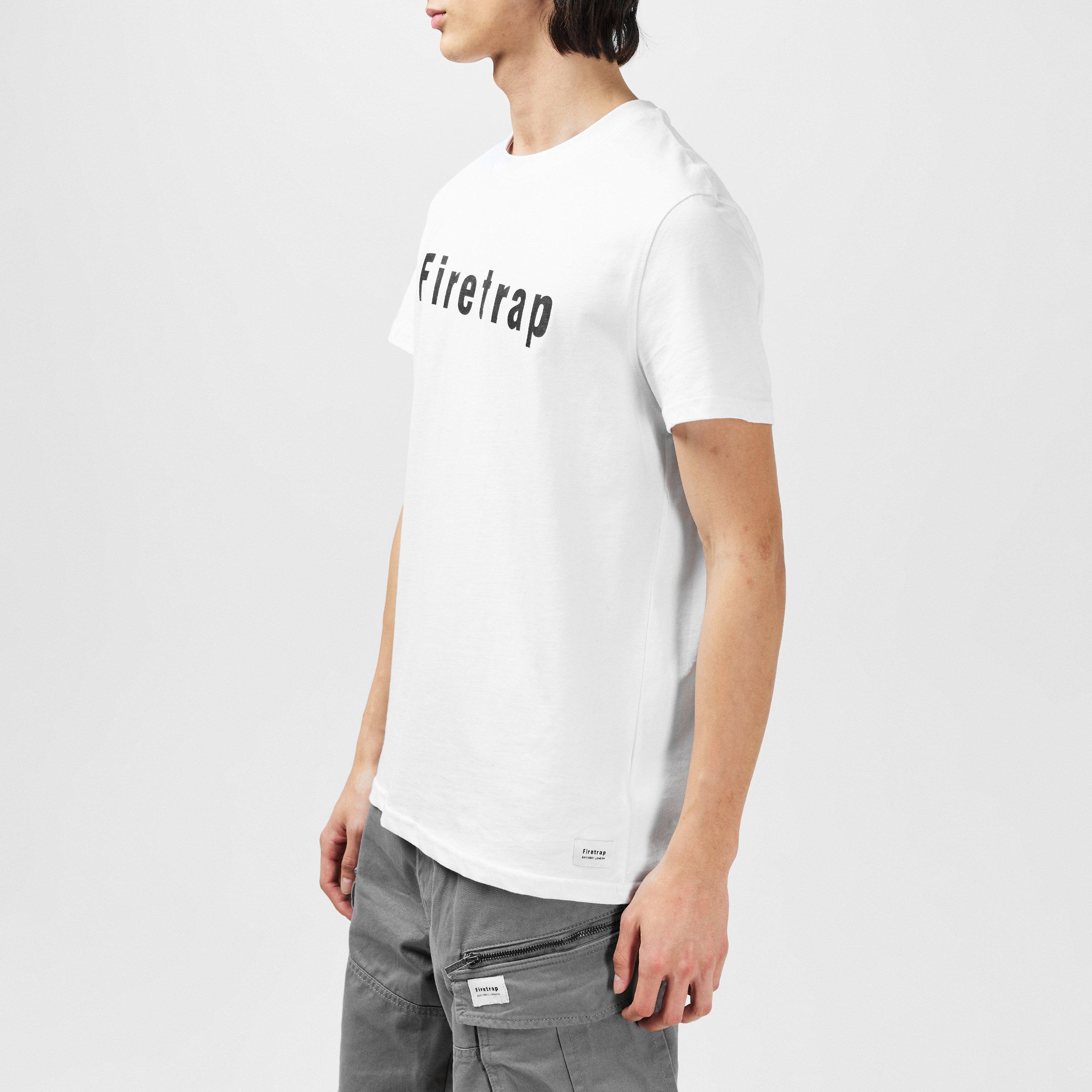 Firetrap Large Logo T Shirt Mens