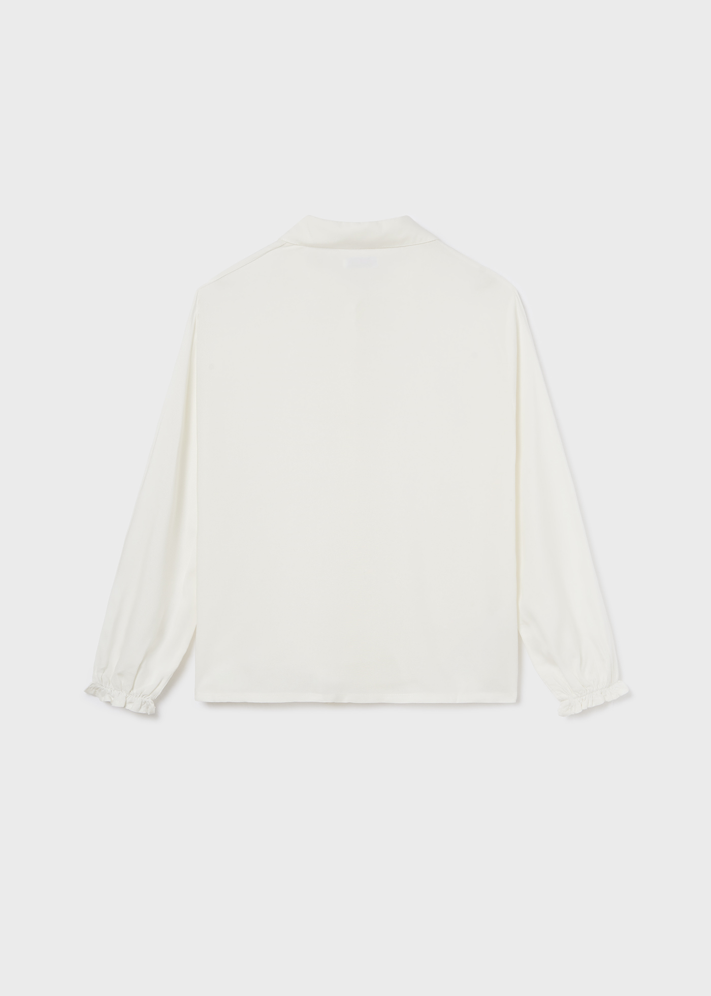 Blusa infantil com mangas franzidas