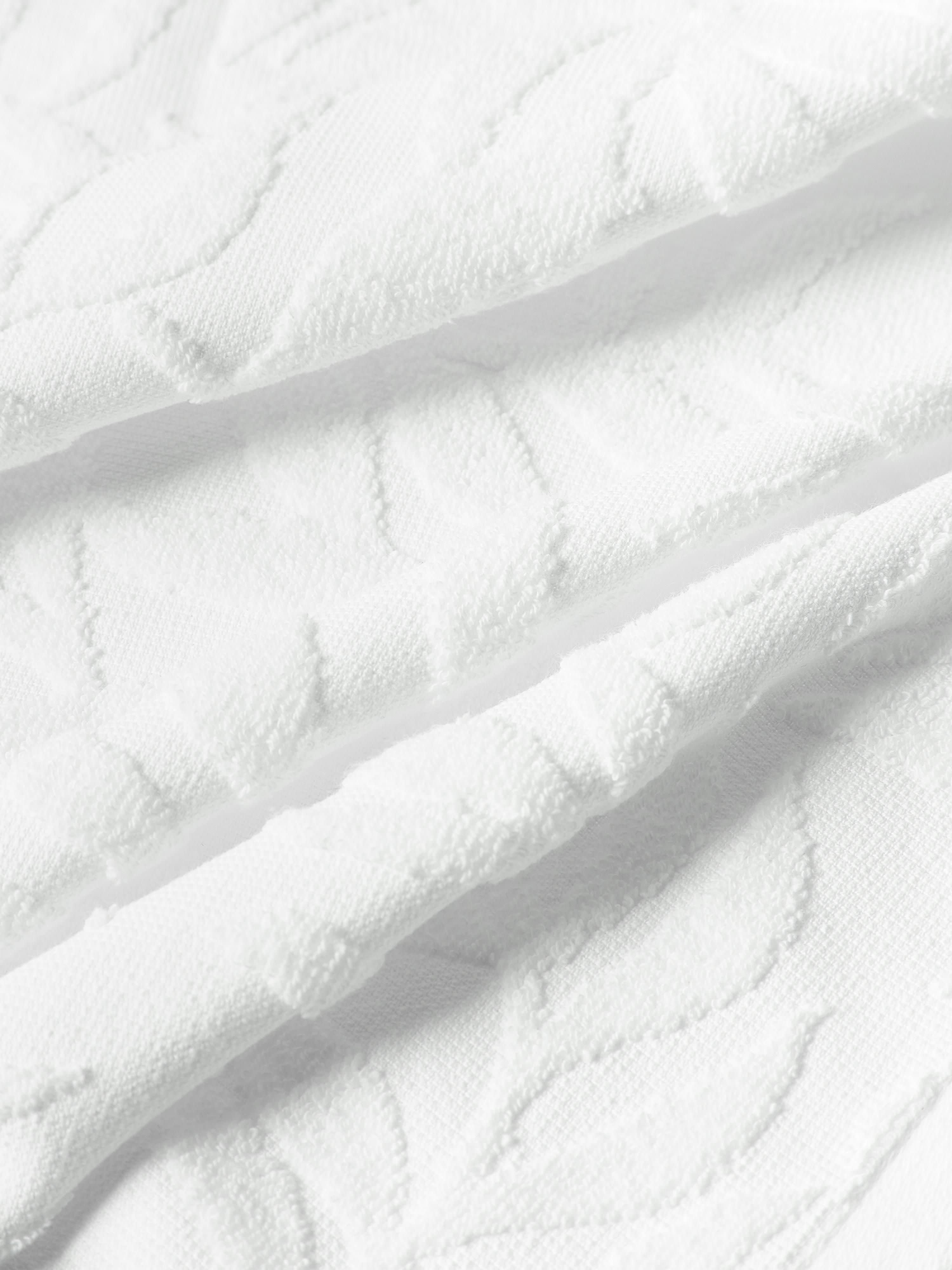Handdoek Leaf met hoog-laag patroon, in verschillende formaten
