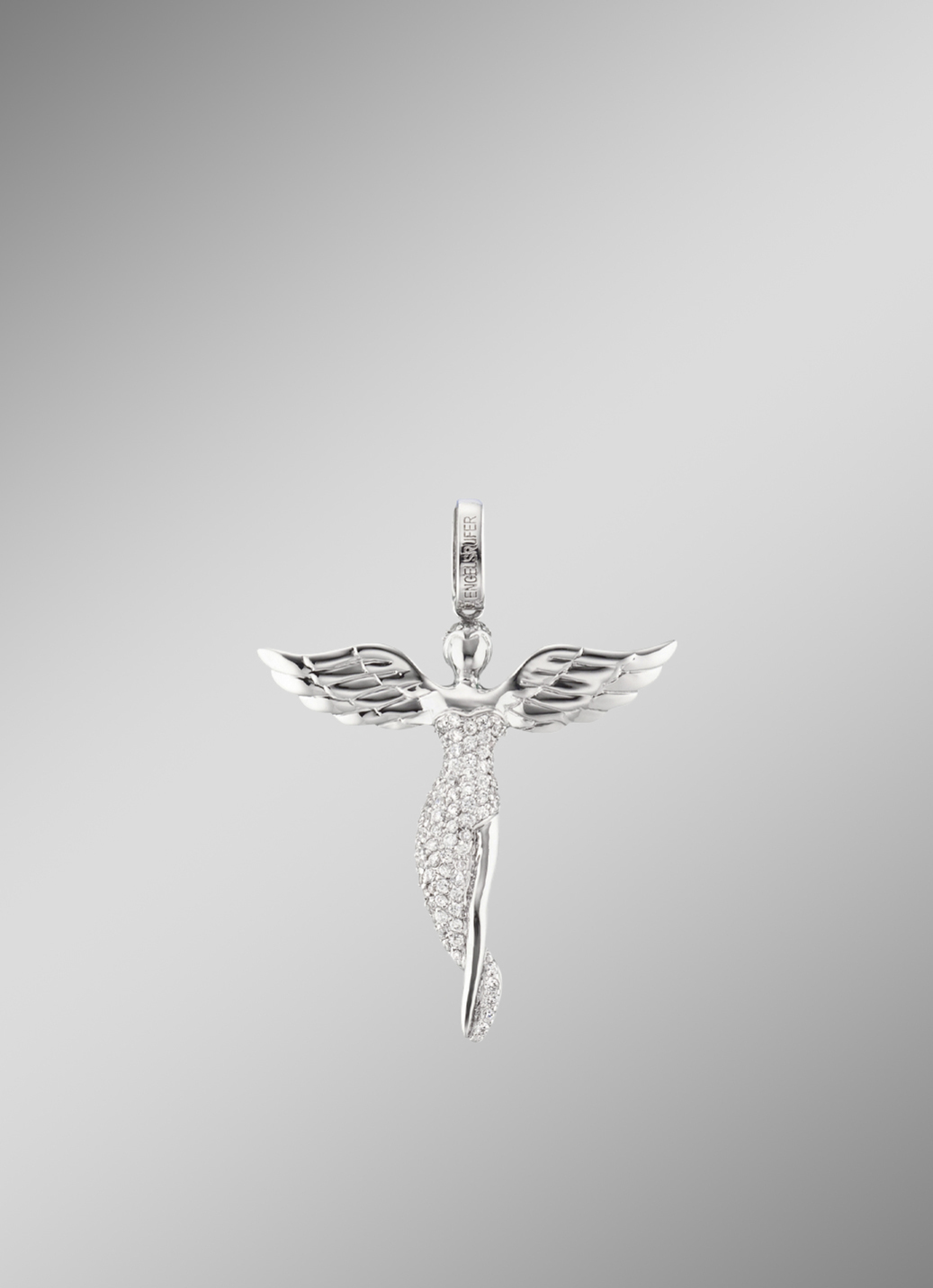 Schutzengel Anhänger mit Zirkonia