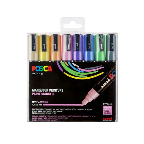 UNI POSCA PC-5M Marker 8er-Sets