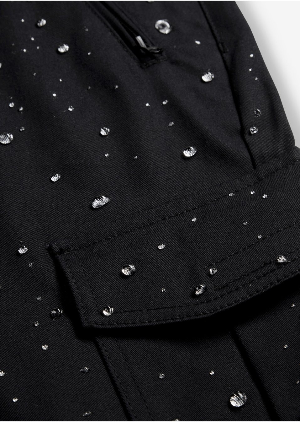 Pantalon fonctionnel imperméable en twill extensible, Straight