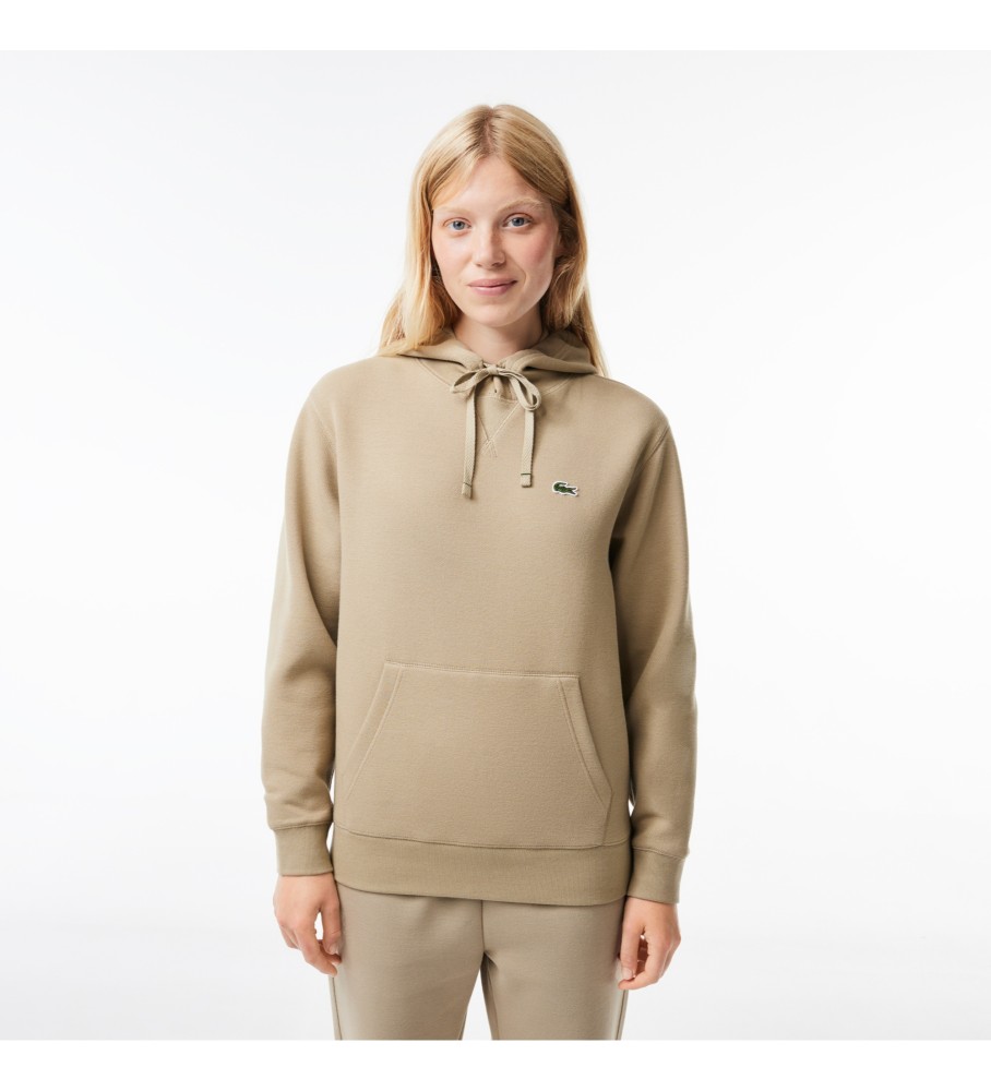 Moletom Lacoste Loose Fit com Capuz, Marrom