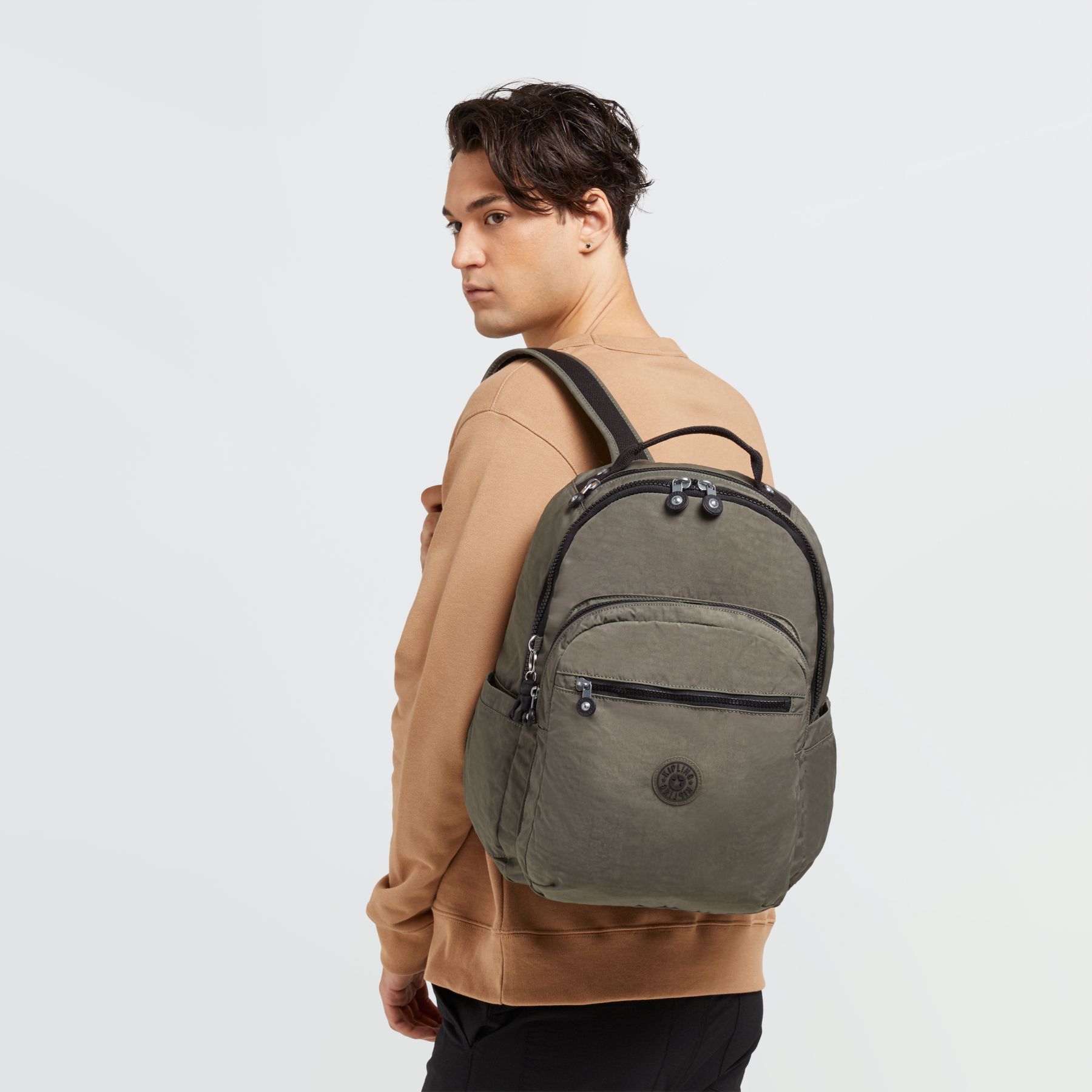 SEOUL Grand Sac à Dos Avec Protection Pour Ordinateur Portable - Green Moss