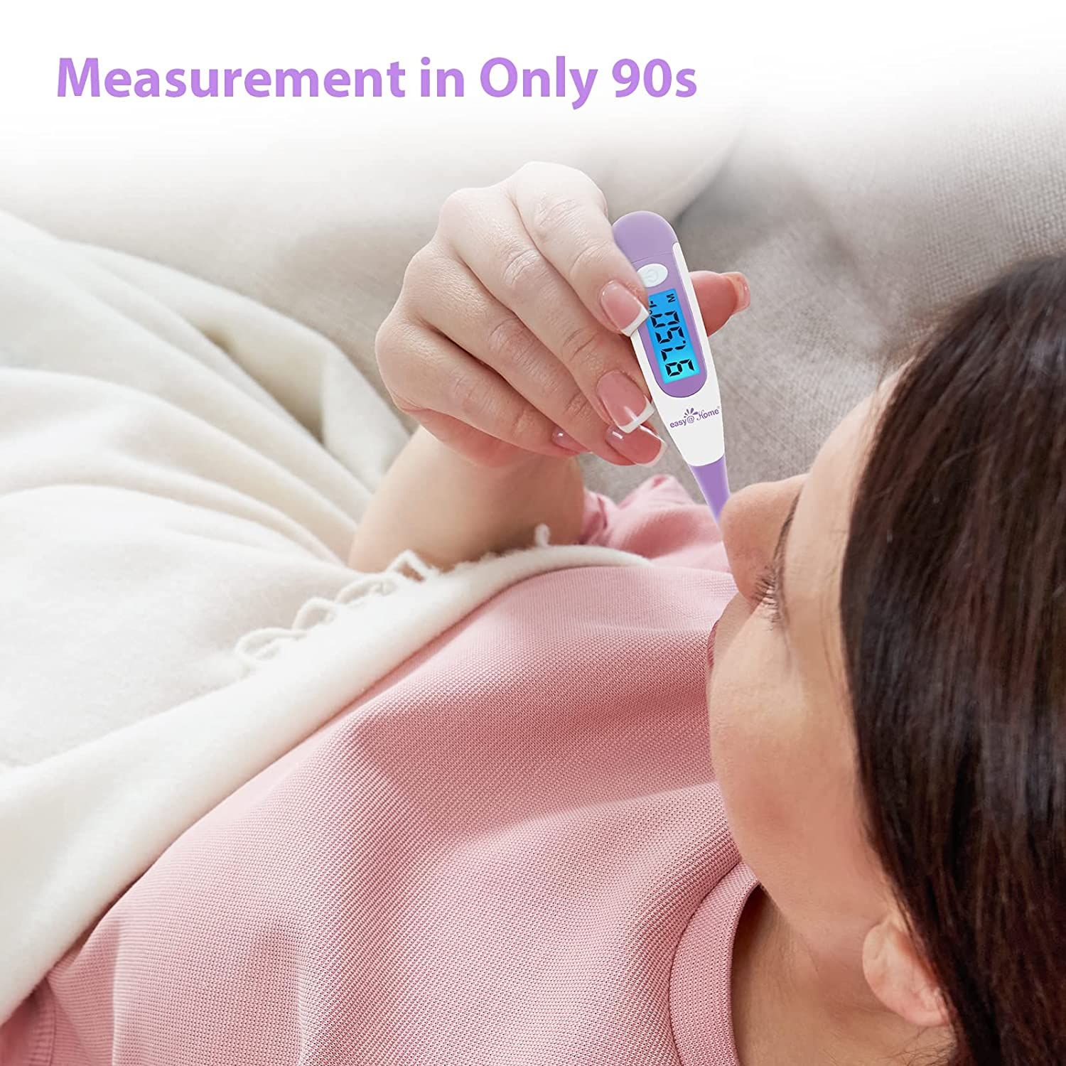 Easy@Home Basalthermometer Fruchtbarkeitsthermometer Ovulationstest zur Zykluskontrolle und Eisprung