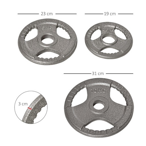 Conjunto de 6 anilhas Homcom A91-137