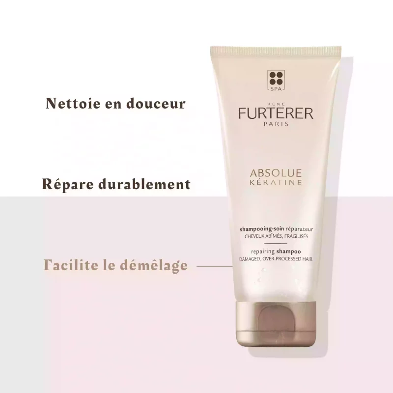 Absolue Keratine - Shampooing-soin réparateur sans sulfates à la Kératine Végétale - 200ml