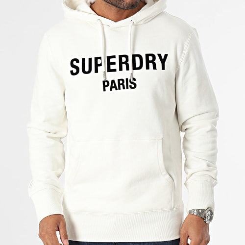 Sweat Capuche Luxury Sport Blanc