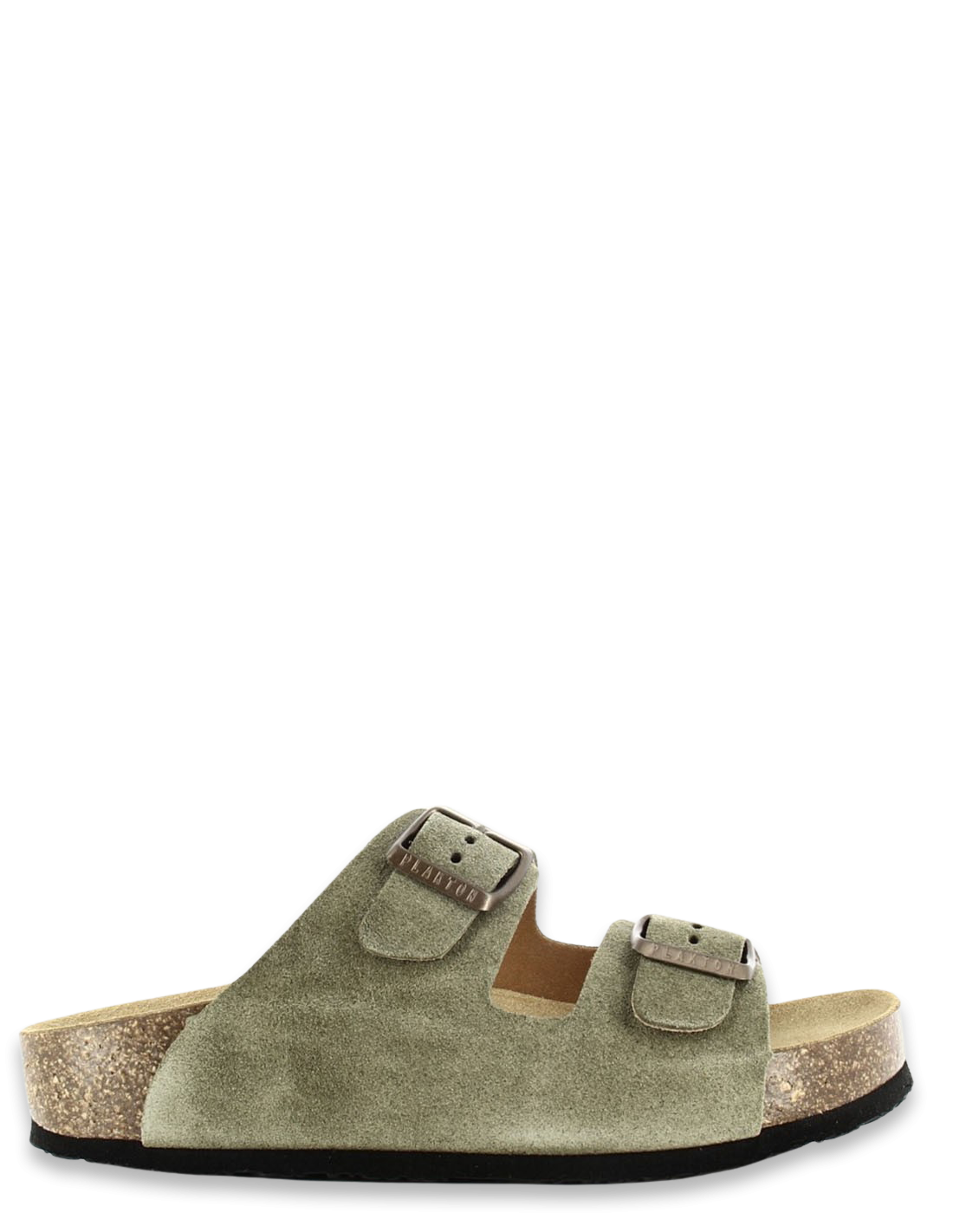 plakton Mules Femme Cp Beta Cuir Kaki