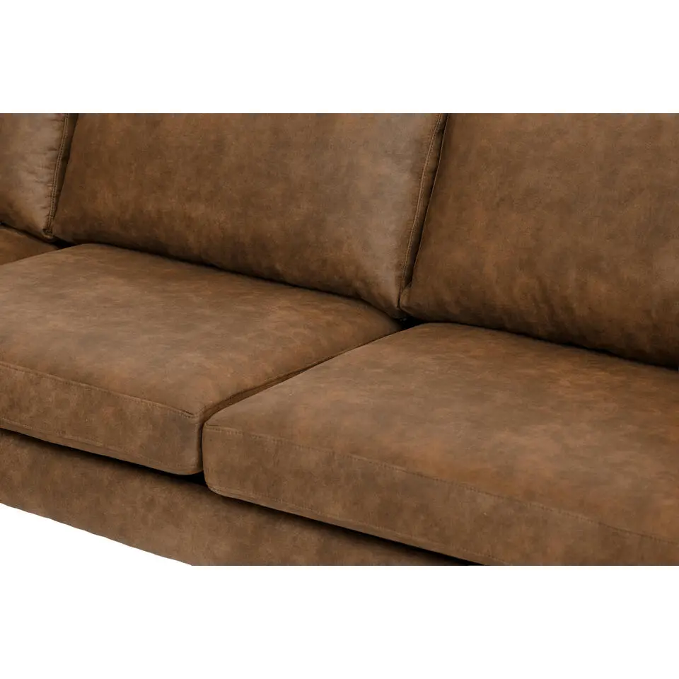 Hoekbank Collin links - cognac