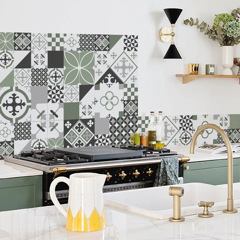 Crédence cuisine Fond de hotte ALU : L 90cm x H 70cm - CIMENT STYLE OL