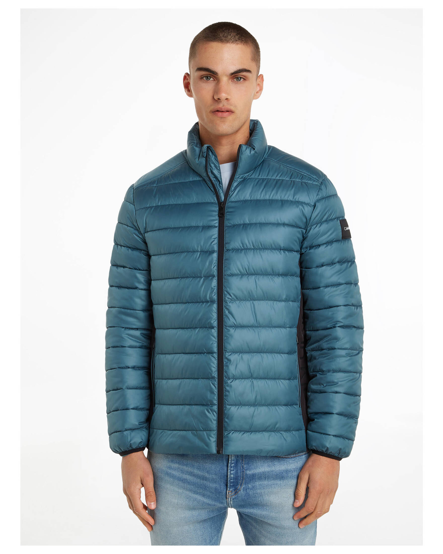 CALVIN KLEIN| Herren Steppjacke RECYCLED SIDE LOGO JACKET