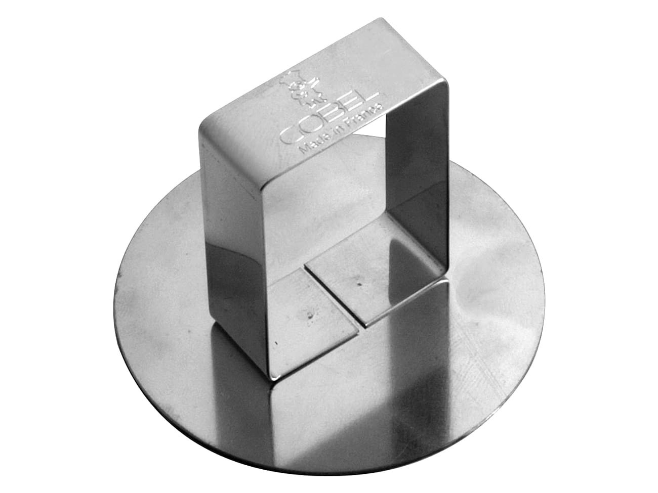 Poussoir rond en inox - Ø 6,8 cm - Gobel