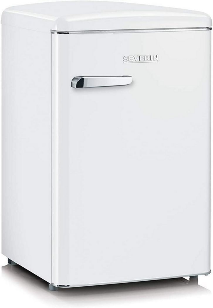 Réfrigérateur-congélateur SEVERIN, Pose libre, Longueur 55 cm, 108 L, Classe D, 110 kWh/an, 37 dB, Look rétro, Crème, RKS 8833