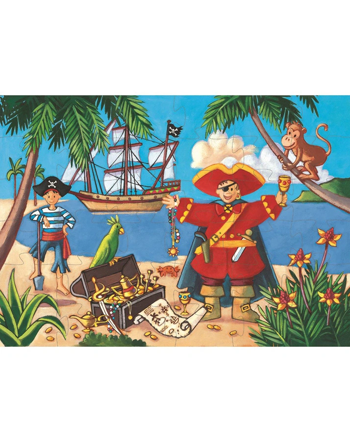 Puzzle PIRATE 36-teilig in bunt