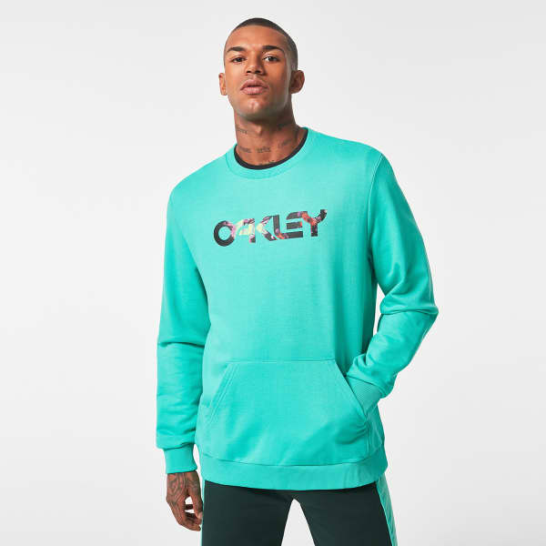 Sweatshirt OAKLEY FLORAL SPLASH B1B CREW MINT GREEN