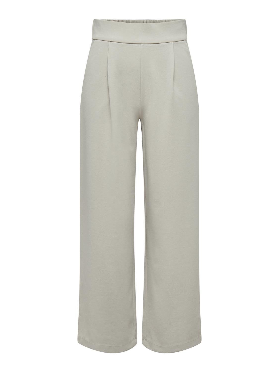 JDYGEGGO Hohe Taille Normal geschnitten Klassische Hose Chateau Gray