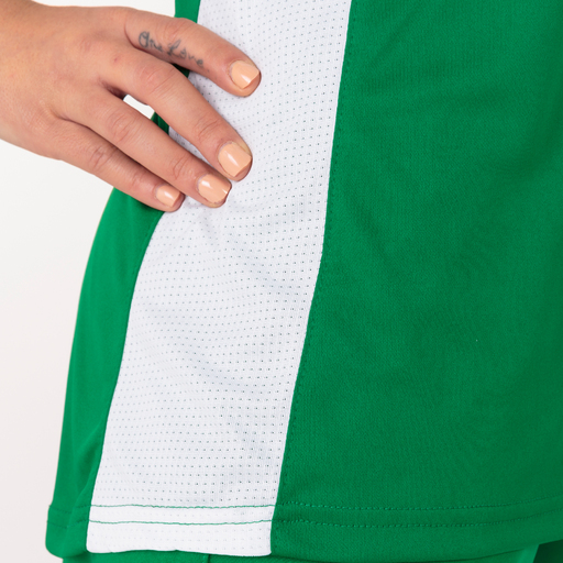 Camisa sem mangas Joma Court III verde e branca