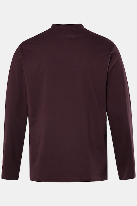 JP 1880 Langarmshirt, Basic, Langarm, V-Ausschnitt, bis 8 XL