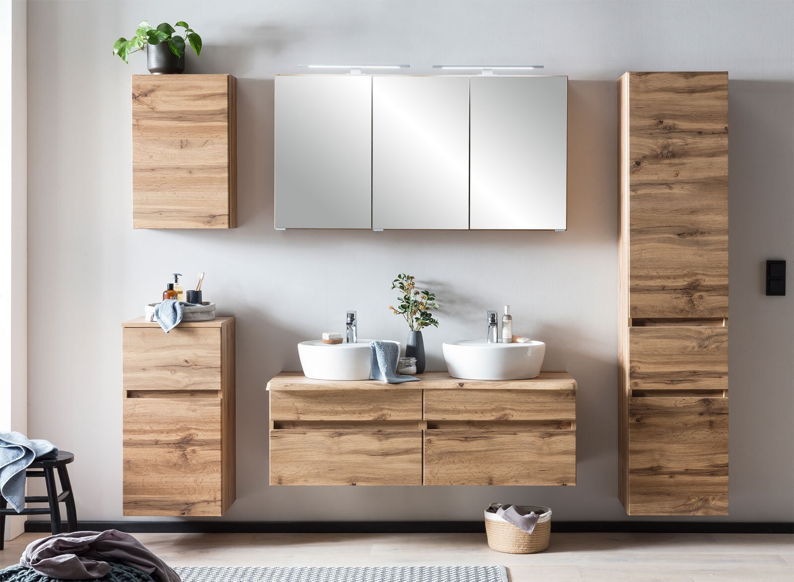 Unterschrank Brügge Wotaneiche B/H/T 40x79x35cm