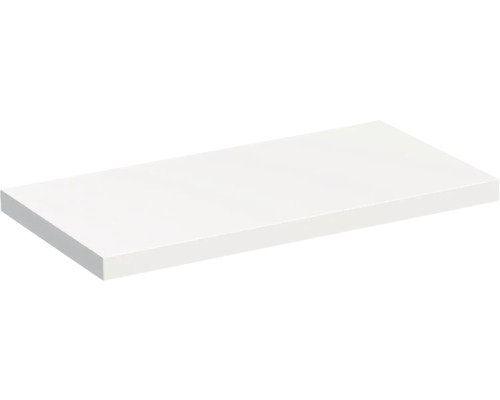 Maatwerk wastafelblad Jungborn Trento wit hoogglans Zonder uitsparing Diepte 50,2 cm van 60 cm tot 250 cm
