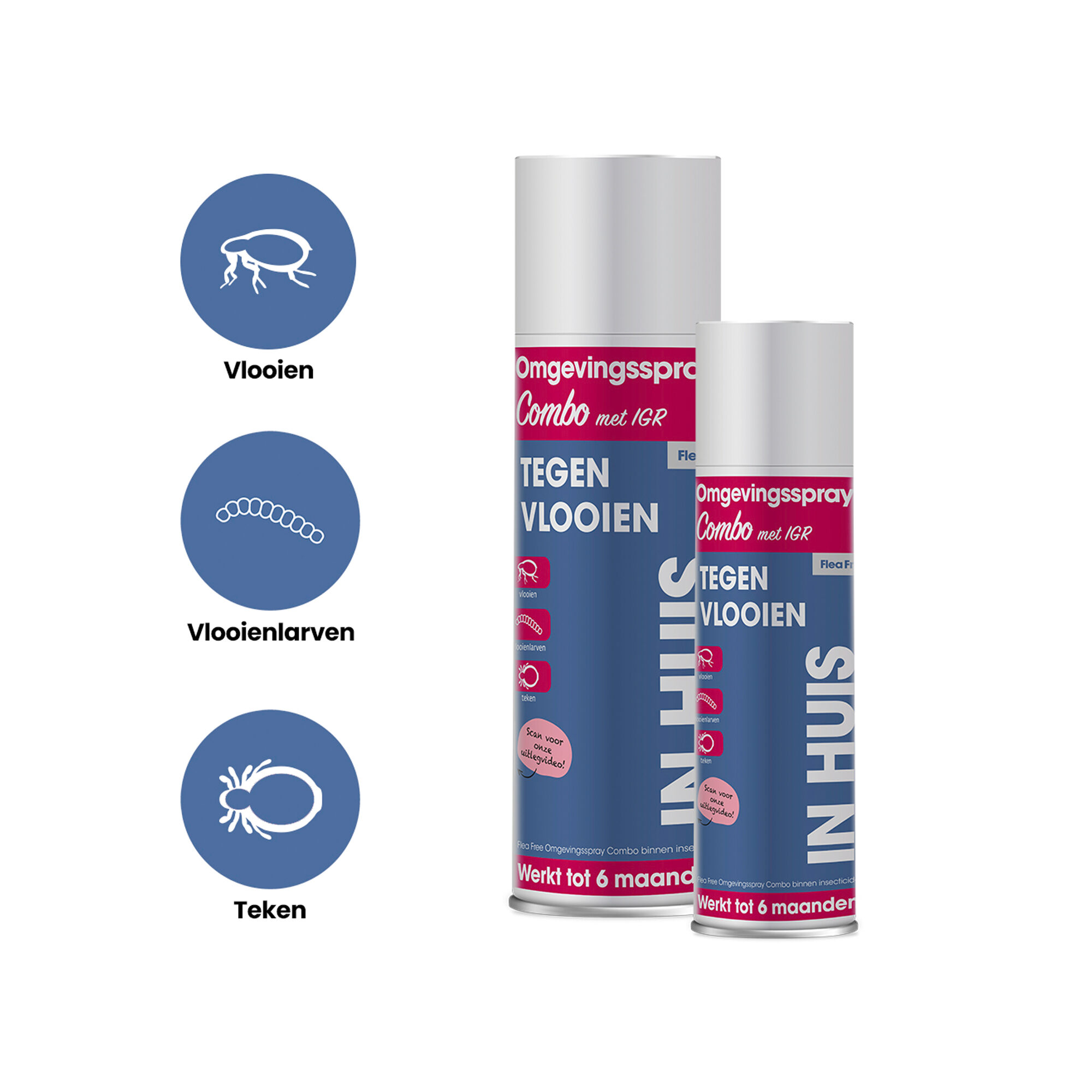 Flea Free Omgevingsspray Combo met IGR