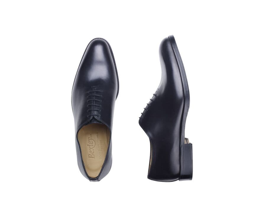 Richelieu homme Noir semelle cuir avec patin - PETER PATIN