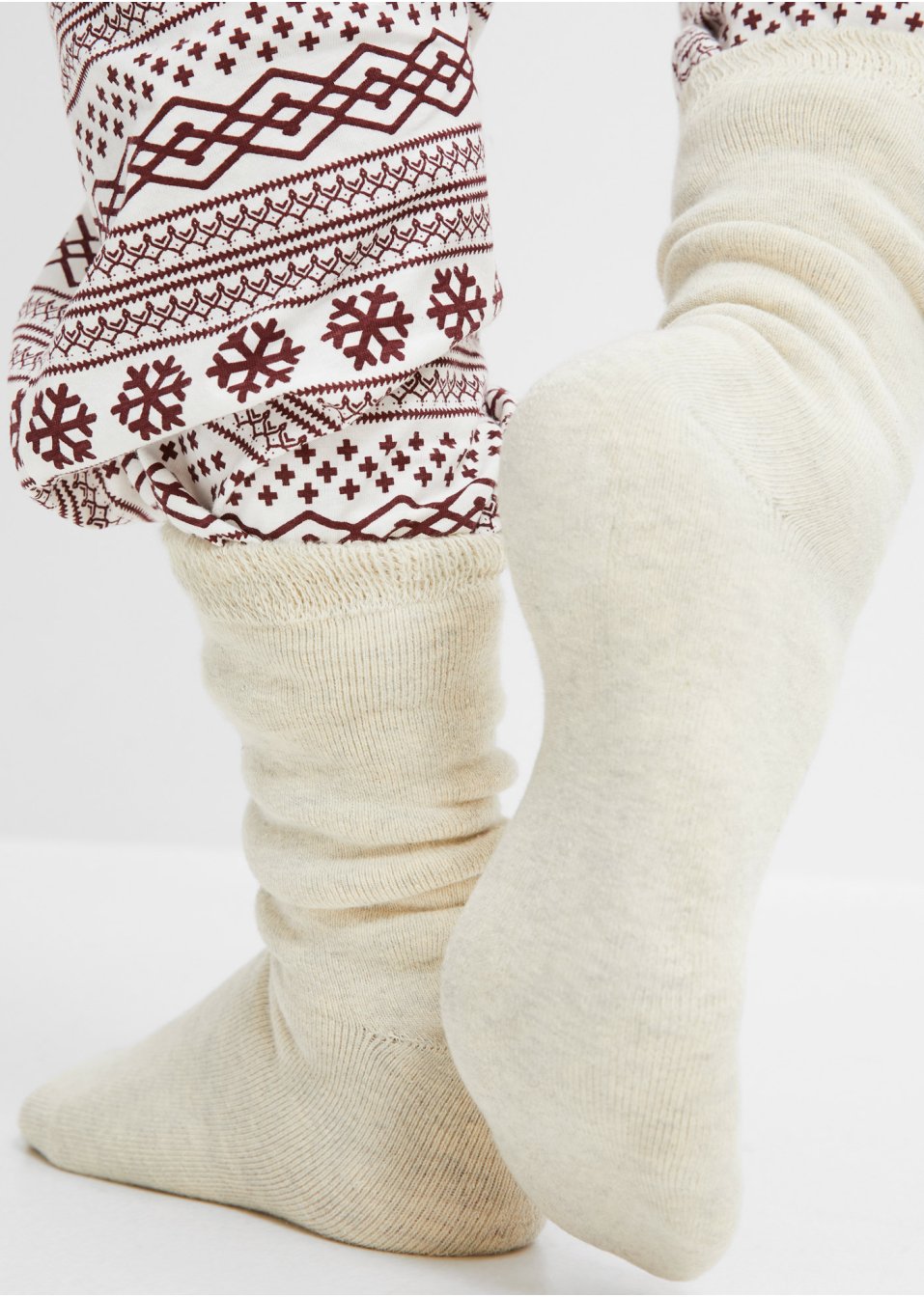 Lot de 4 paires de chaussettes thermo avec intérieur éponge
