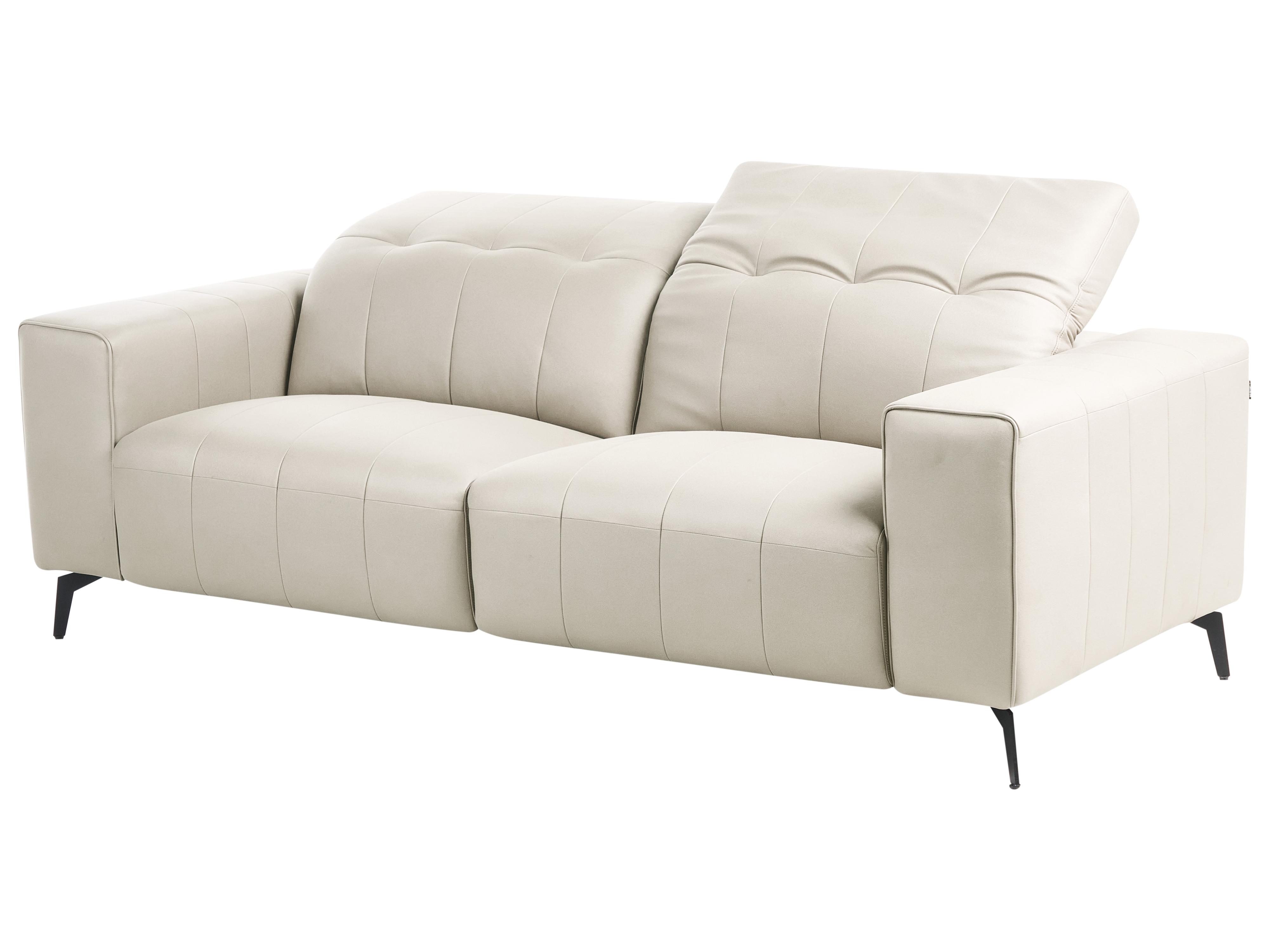 Bank 3-zits OMMEL Kunstleer Lichtbeige