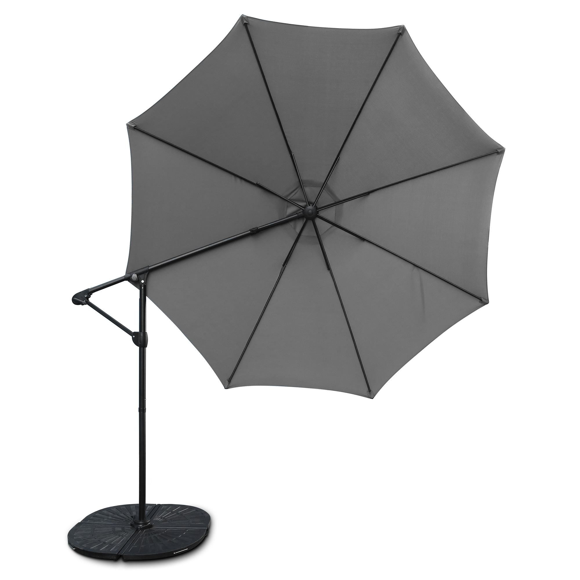 Sonnenschirm 'Tenderson' grau, Ø 300 cm, H 230 cm günstig bestellen