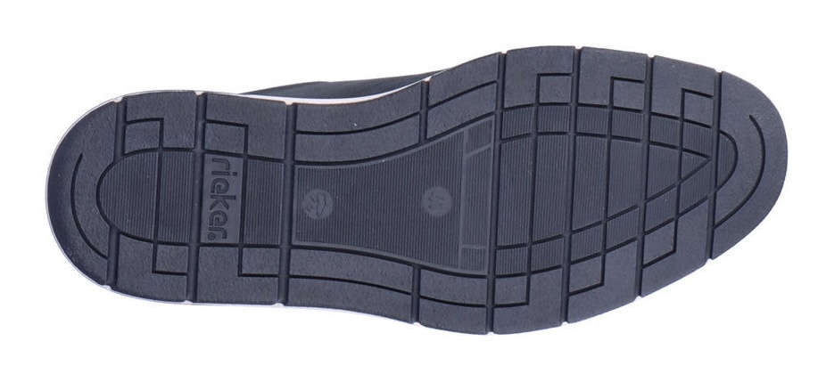 Rieker Sneaker  mit kontrastfarbener Ziernaht, Freizeitschuh, Halbschuh, Schnürschuh