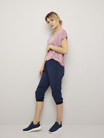 Loose fit treningsbukse med trekvart lengde