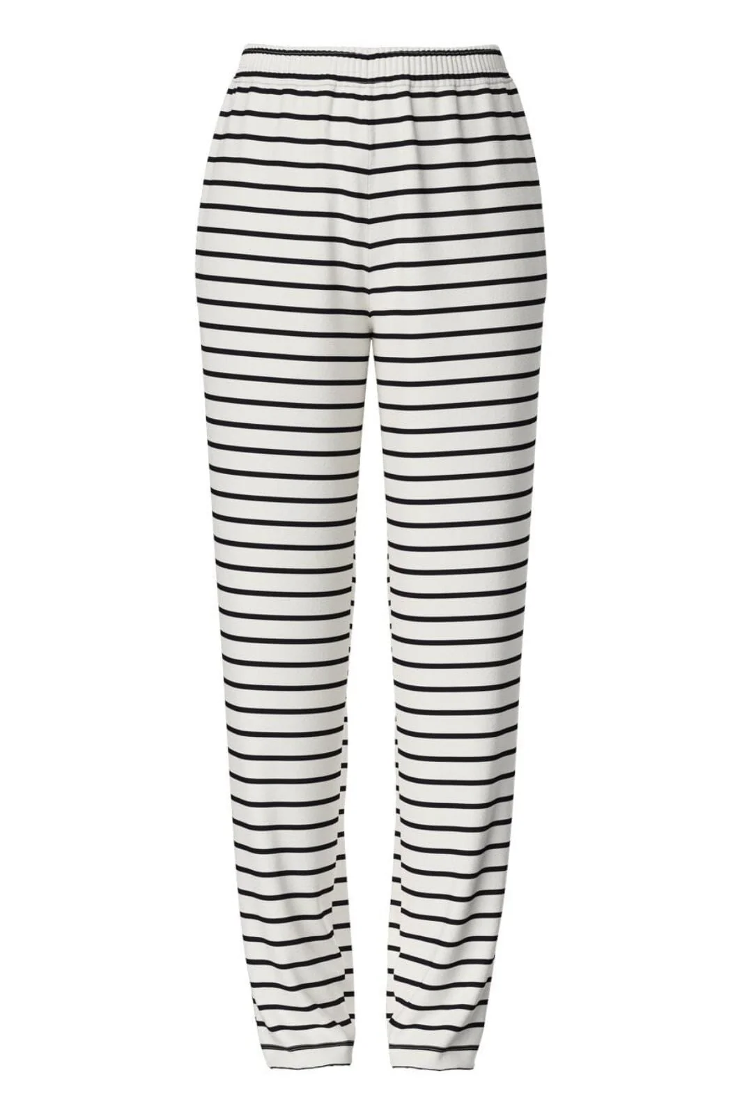 Pieces Pcchilli Straight Stripe Pants 4701513 cloud dancer black