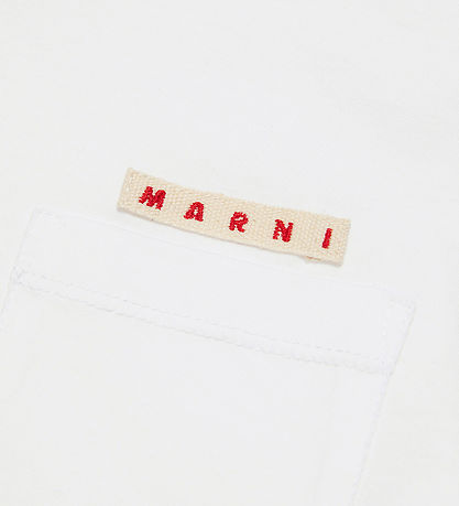 Marni T-Shirt - Weiß m. Tasche
