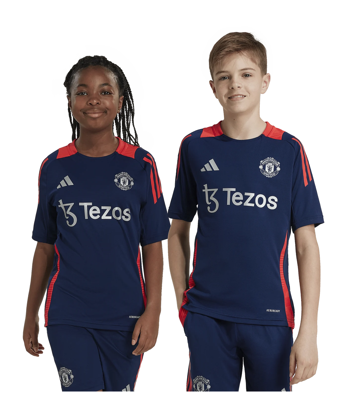 adidas Manchester United Trainingsshirt Kids Blau