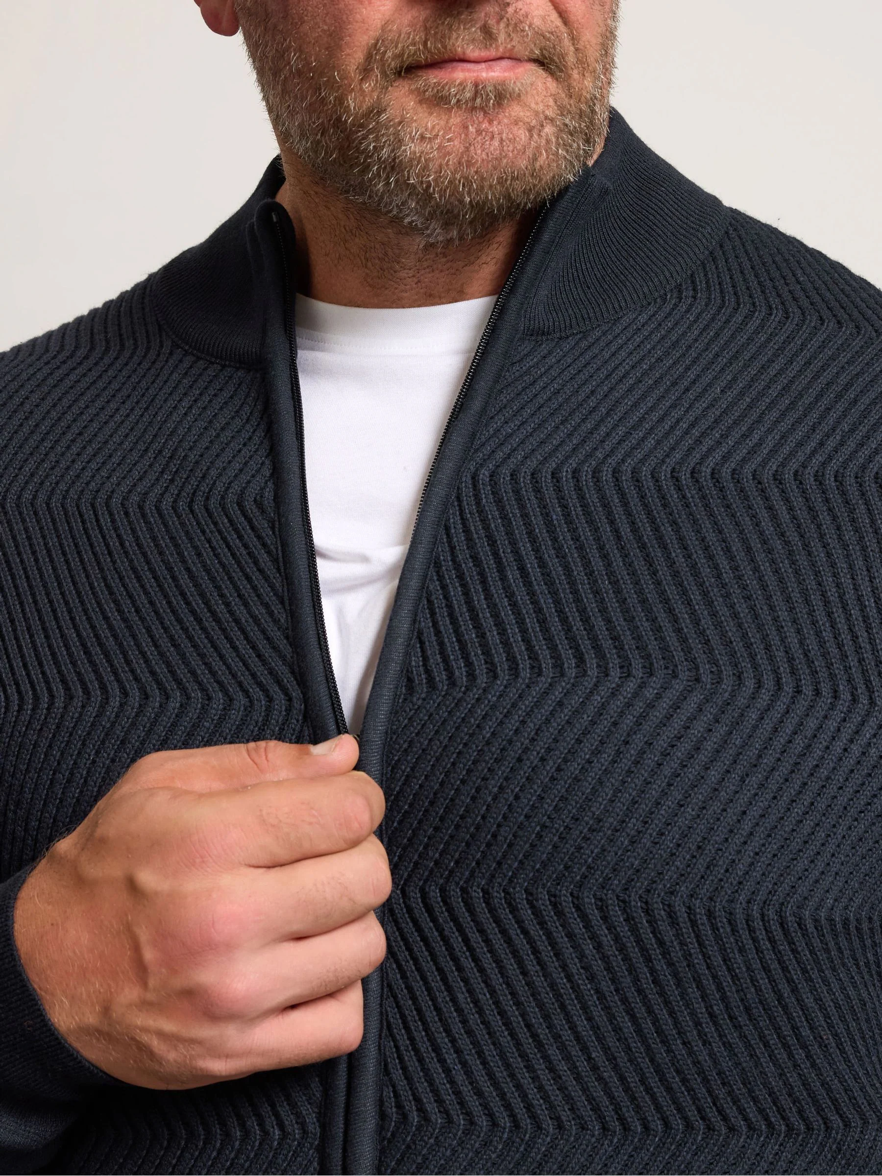 BadRhino Big & Tall Full Zip Ribbed Fleece