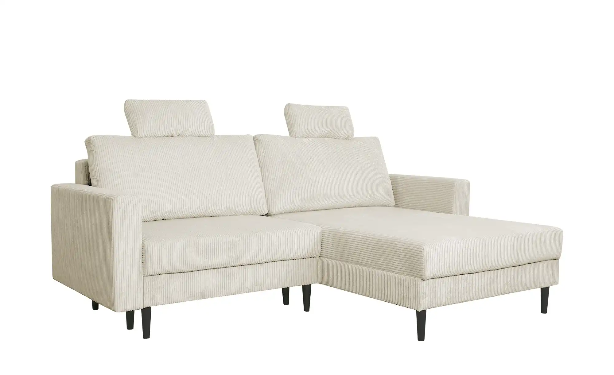uno Ecksofa trendiger Cordstoff Livorno