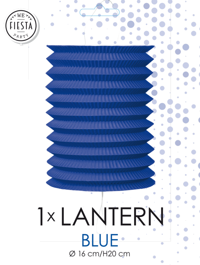 Blauwe Lampion 16cm