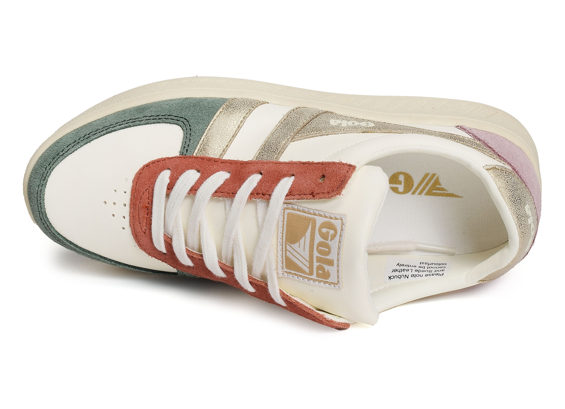Grandslam quadrant trainers w blanc or