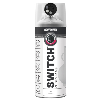 Rust-Oleum Switch spuitlak zijdeglans wit 400 ml
