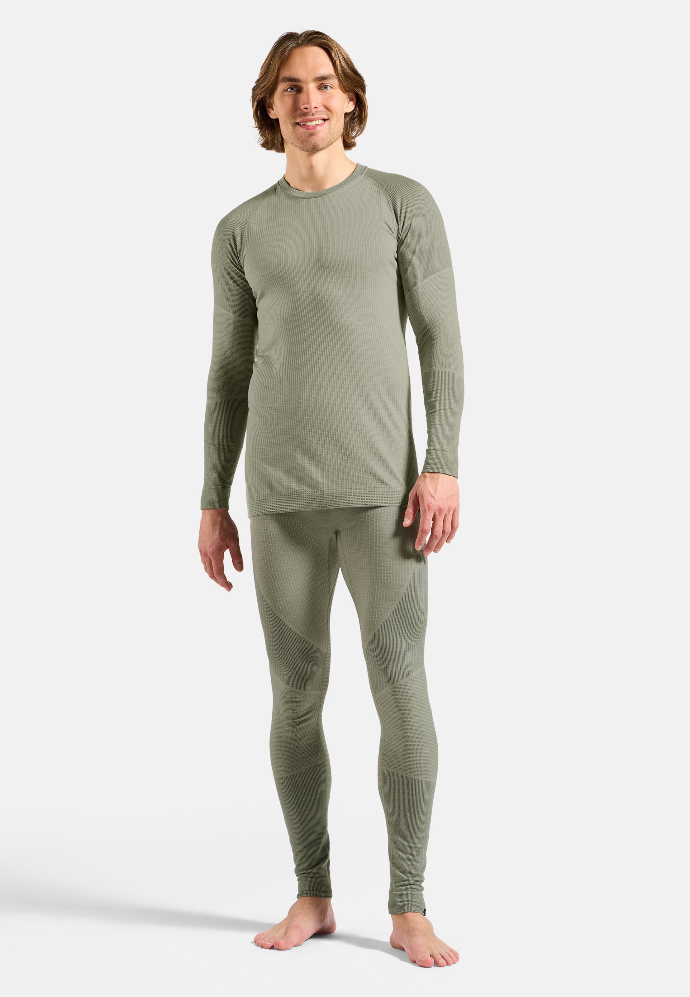 Lange Seamless Performance Wool Funktionstights in shadow