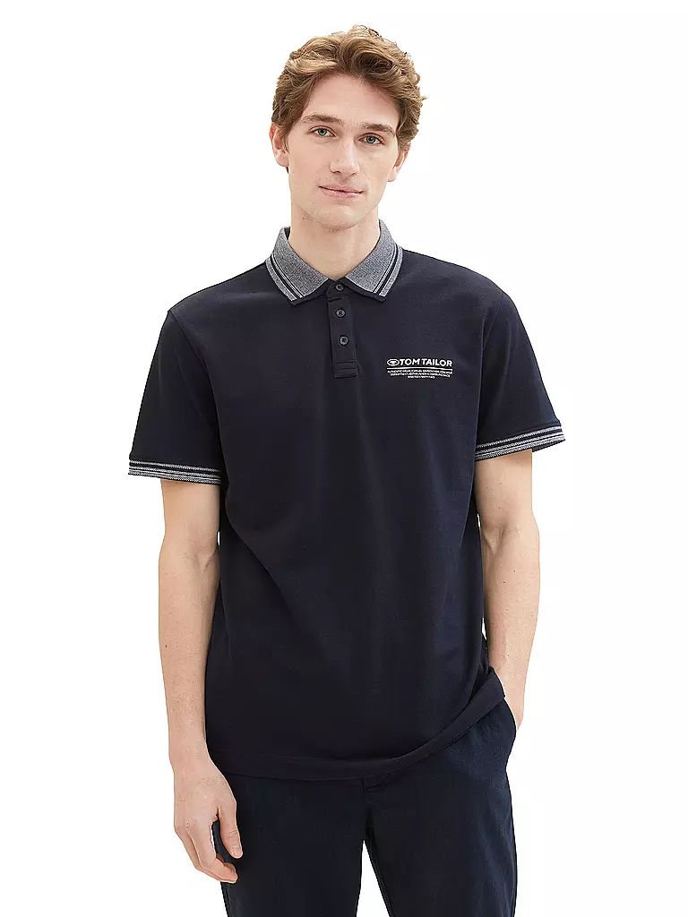 TOM TAILOR Poloshirt dunkelblau