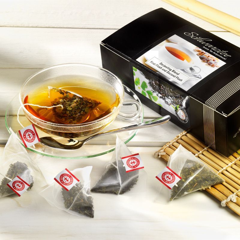 Schrader Schwarztee Darjeeling First und Second Flush Blend Bio 3er-Set